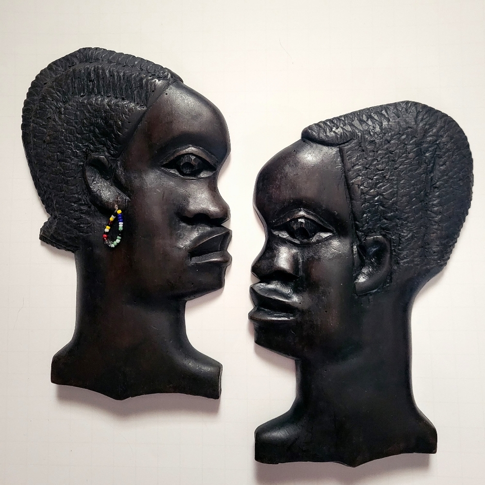 African silhouette carvings